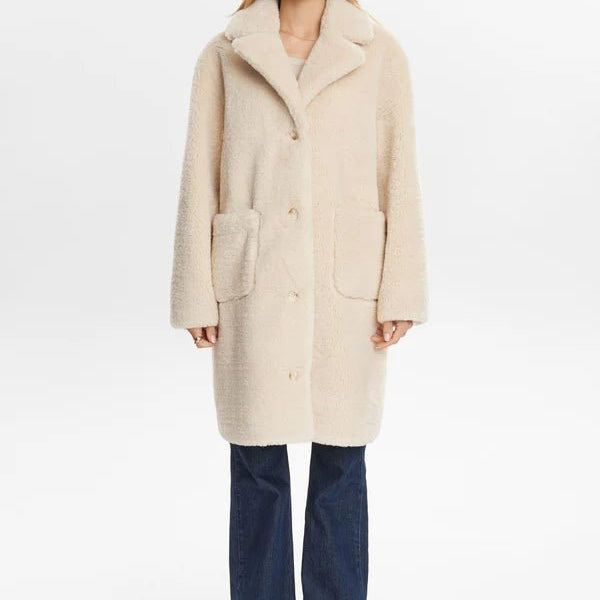 Numph Elliot Reversible Coat Cognac - Steranko Clothing Manchester