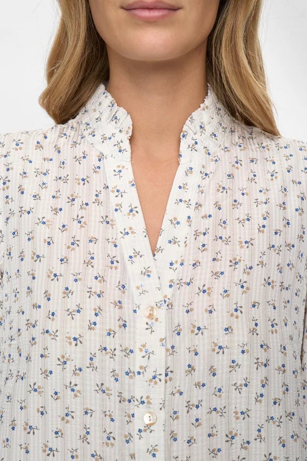Numph Fenja Shirt Gray Blue - Steranko Clothing Manchester