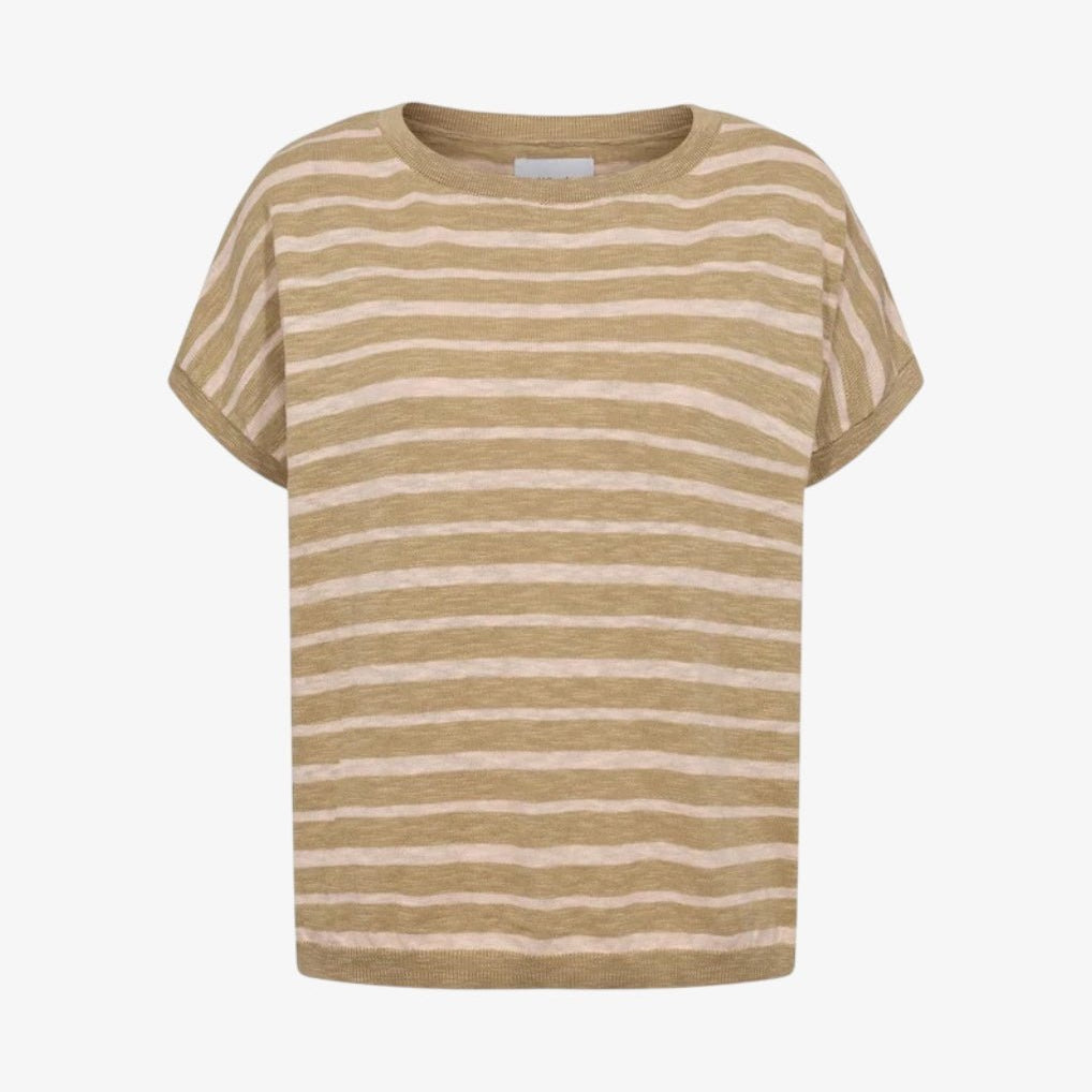 Numph Kiki Boatneck Pullover Mangano Calcite - Steranko Clothing Manchester