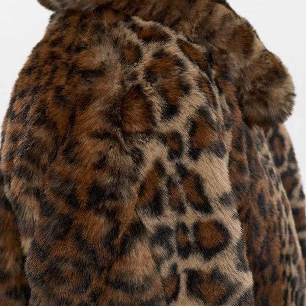 Numph Lulla Faux Fur Coat Black Coffee - Steranko Clothing Manchester