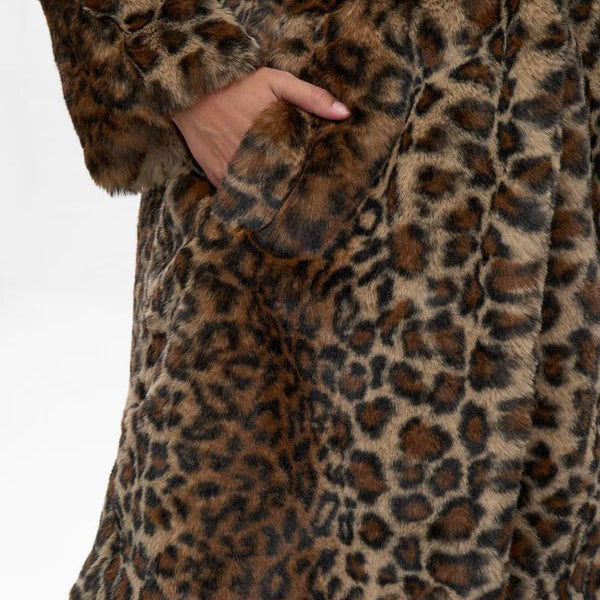 Numph Lulla Faux Fur Coat Black Coffee - Steranko Clothing Manchester