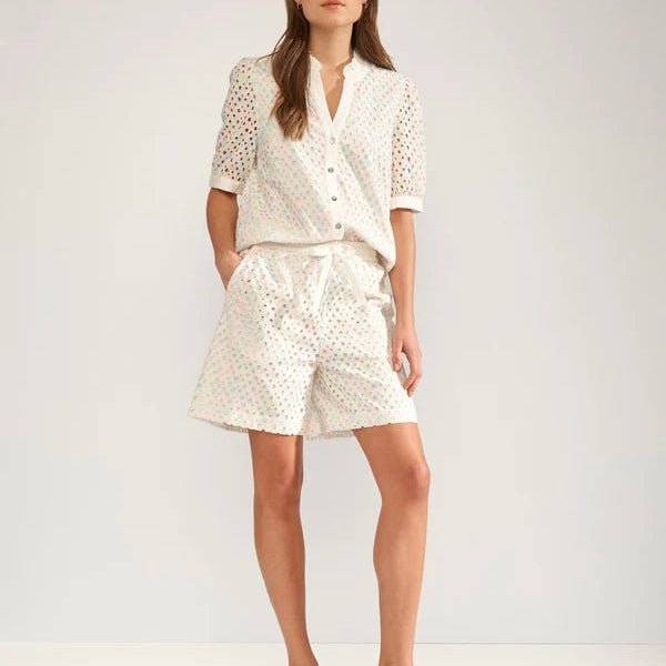 Numph Marisa S/S Shirt Bright White - Steranko Clothing Manchester