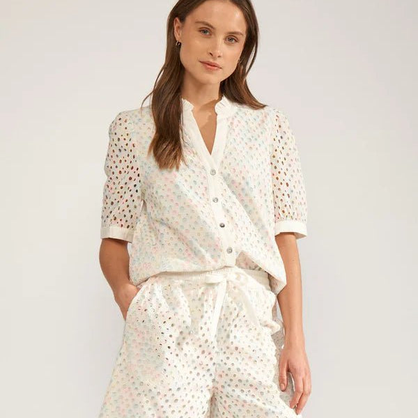 Numph Marisa S/S Shirt Bright White - Steranko Clothing Manchester