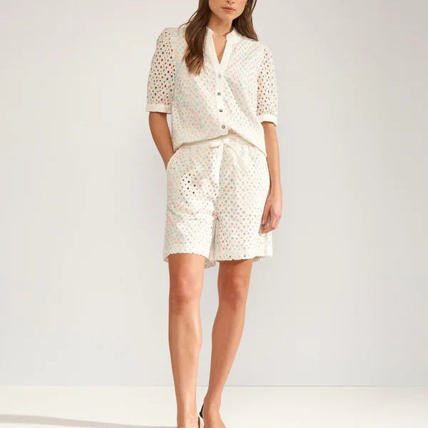 Numph Marisa S/S Shirt Bright White - Steranko Clothing Manchester