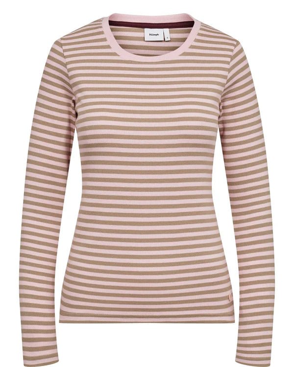 Numph Melany LS Knitted Top Pink Lady - Steranko Clothing Manchester