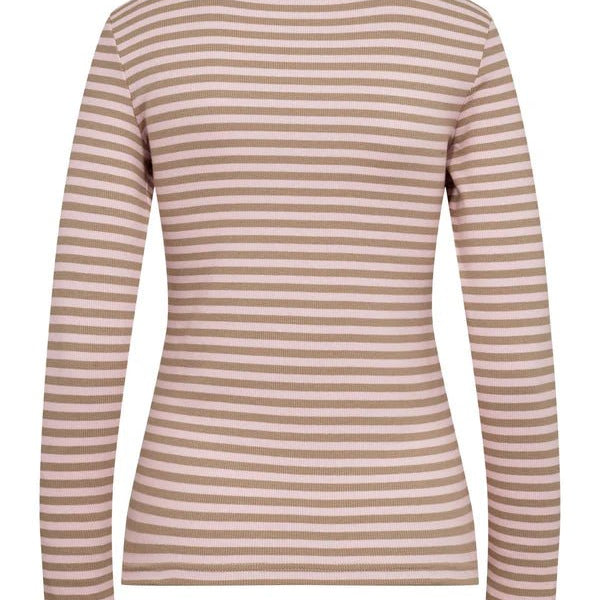 Numph Melany LS Knitted Top Pink Lady - Steranko Clothing Manchester