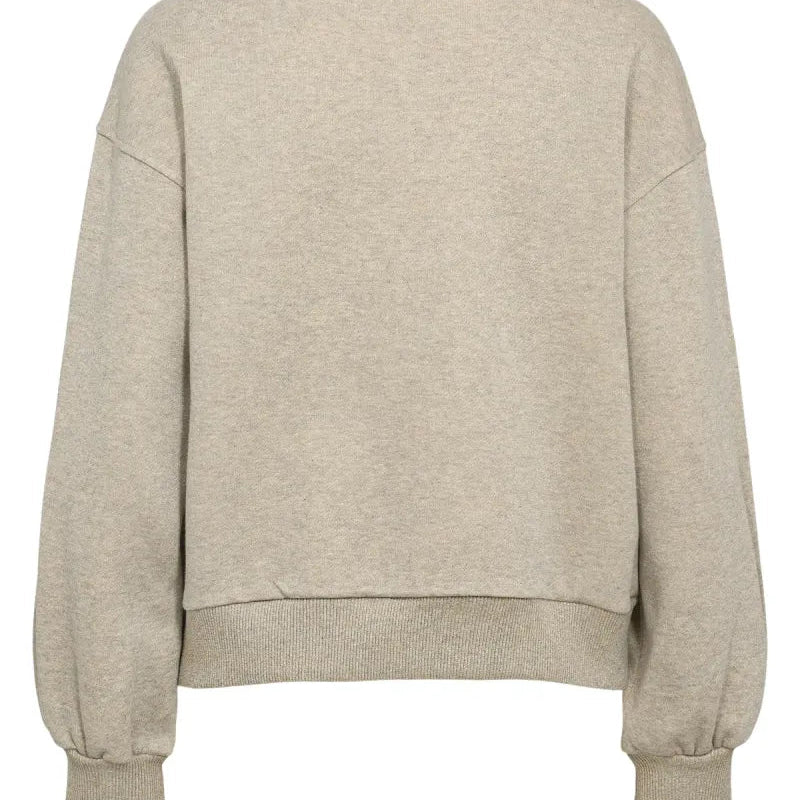 Numph Nucalli Sweatshirt Creme Melange - Steranko Clothing Manchester