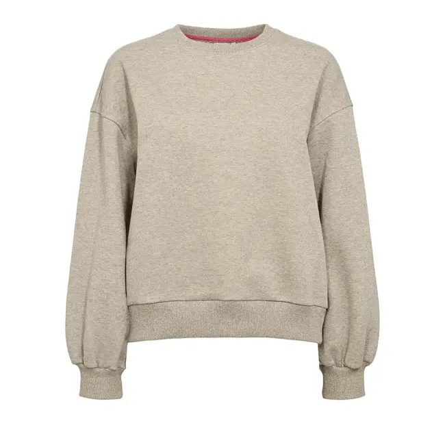 Numph Nucalli Sweatshirt Creme Melange - Steranko Clothing Manchester