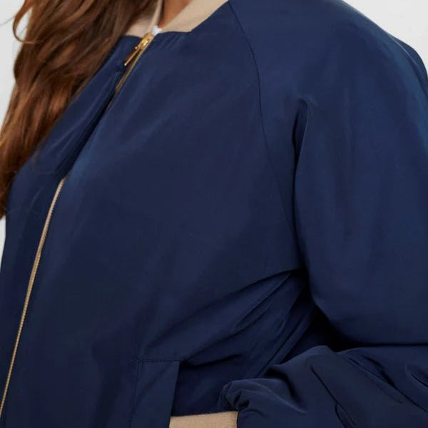 Numph Nuetera Reversible Jacket Dark Sapphire - Steranko Clothing Manchester