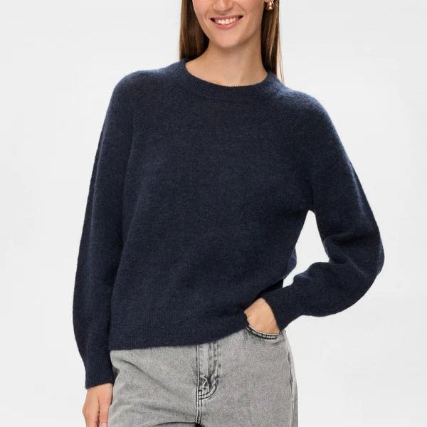 Numph Nuriette Pullover Dark Sapphire - Steranko Clothing Manchester