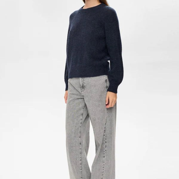 Numph Nuriette Pullover Dark Sapphire - Steranko Clothing Manchester