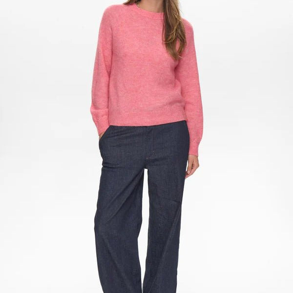 Numph Nuriette Pullover Pink Lemonade - Steranko Clothing Manchester