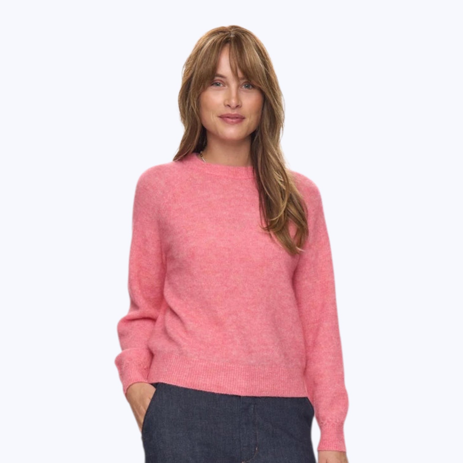 Numph Nuriette Pullover Pink Lemonade - Steranko Clothing Manchester