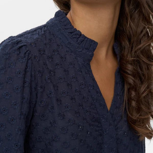 Numph Nusalvie Shirt Dark Sapphire - Steranko Clothing Manchester