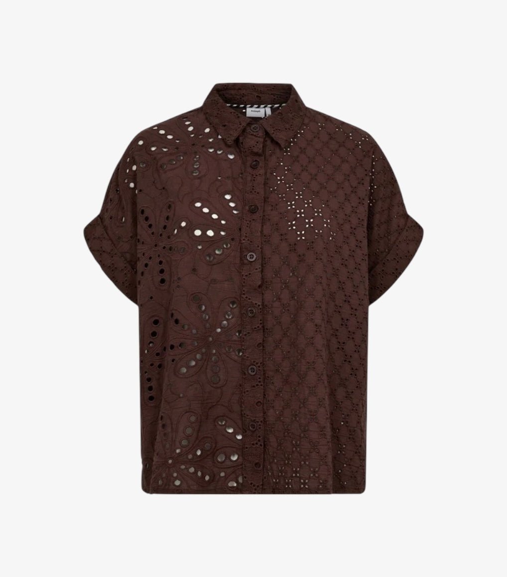 Numph Palma SS Shirt Chicory Coffee - Steranko Clothing Manchester