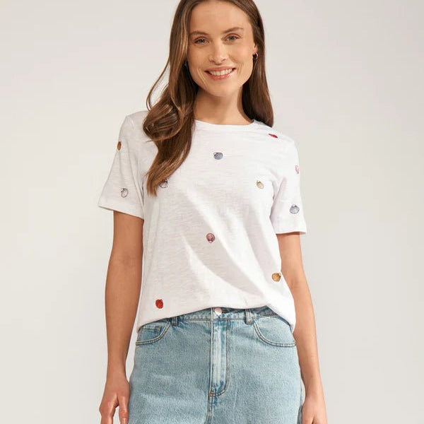 Numph Shellpa T-Shirt Bright White - Steranko Clothing Manchester