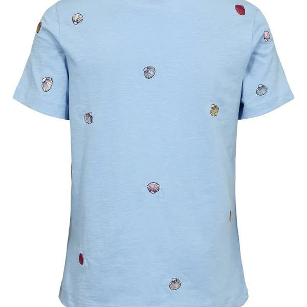 Numph Shellpa T-Shirt Placid Blue - Steranko Clothing Manchester