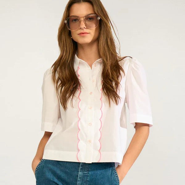 Numph Sienna Shirt Bright White - Steranko Clothing Manchester