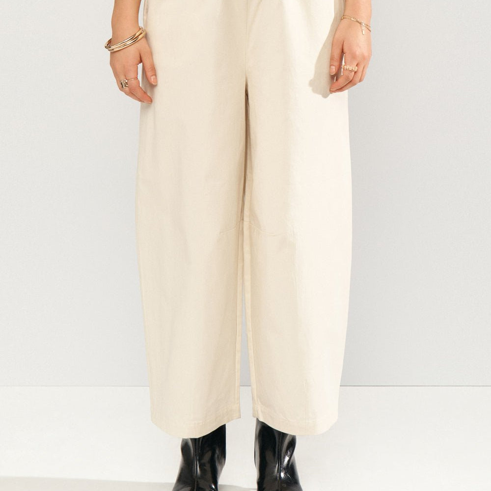 Numph Sunna Cropped Pants Whitecap Grey - Steranko Clothing Manchester