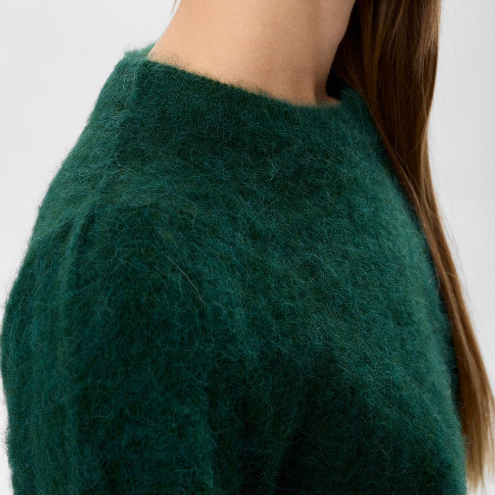 Numph Suri Brushed Pullover Rain Forest - Steranko Clothing Manchester