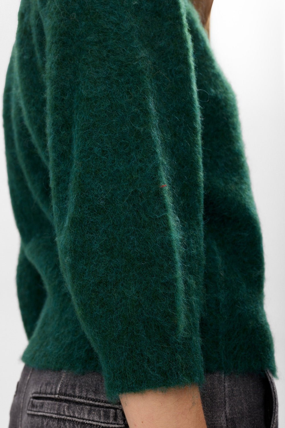 Numph Suri Brushed Pullover Rain Forest - Steranko Clothing Manchester