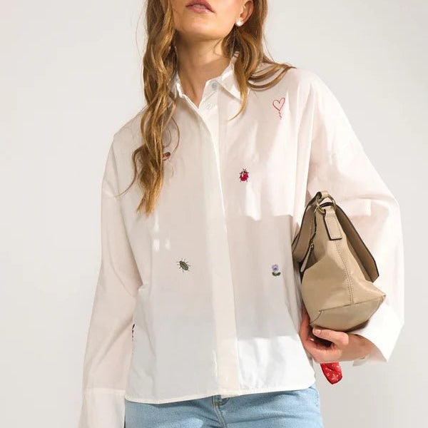 Numph Tenja Shirt Bright White - Steranko Clothing Manchester