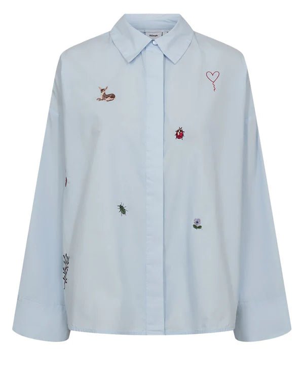 Numph Tenja Shirt Floaty Blue - Steranko Clothing Manchester