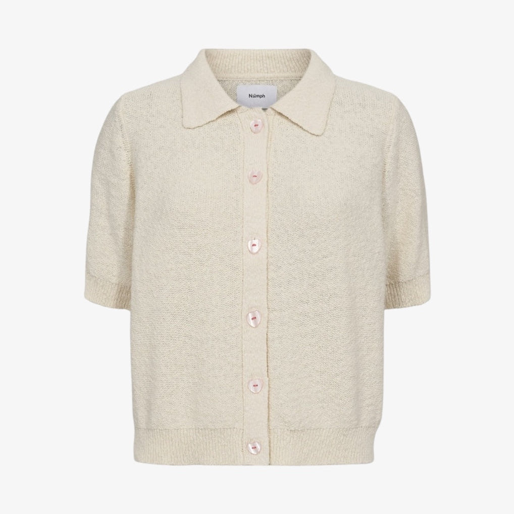 Numph Zola Cardigan Cloud Dancer - Steranko Clothing Manchester