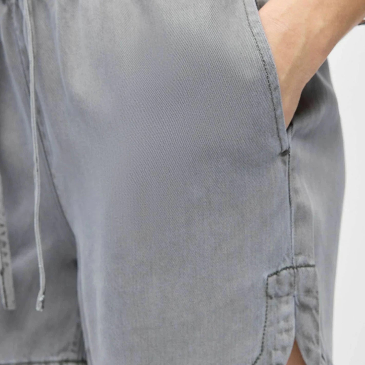 Object Frame Shorts Light Grey Denim - Steranko Clothing Manchester