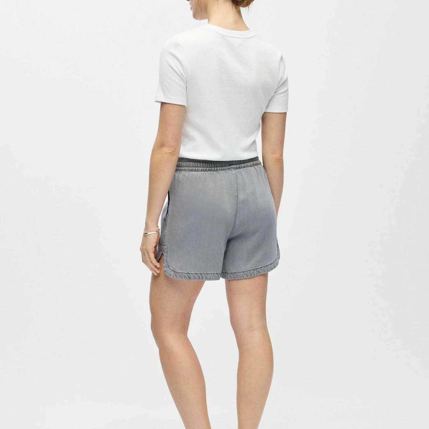 Object Frame Shorts Light Grey Denim - Steranko Clothing Manchester