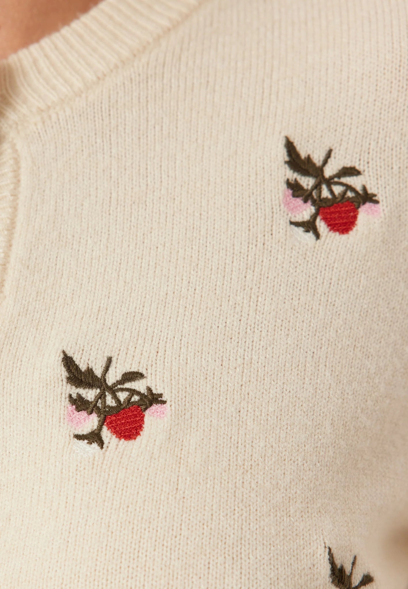 Object Jebba Thess L/S Knit Cardigan Birch Melange - Steranko Clothing Manchester