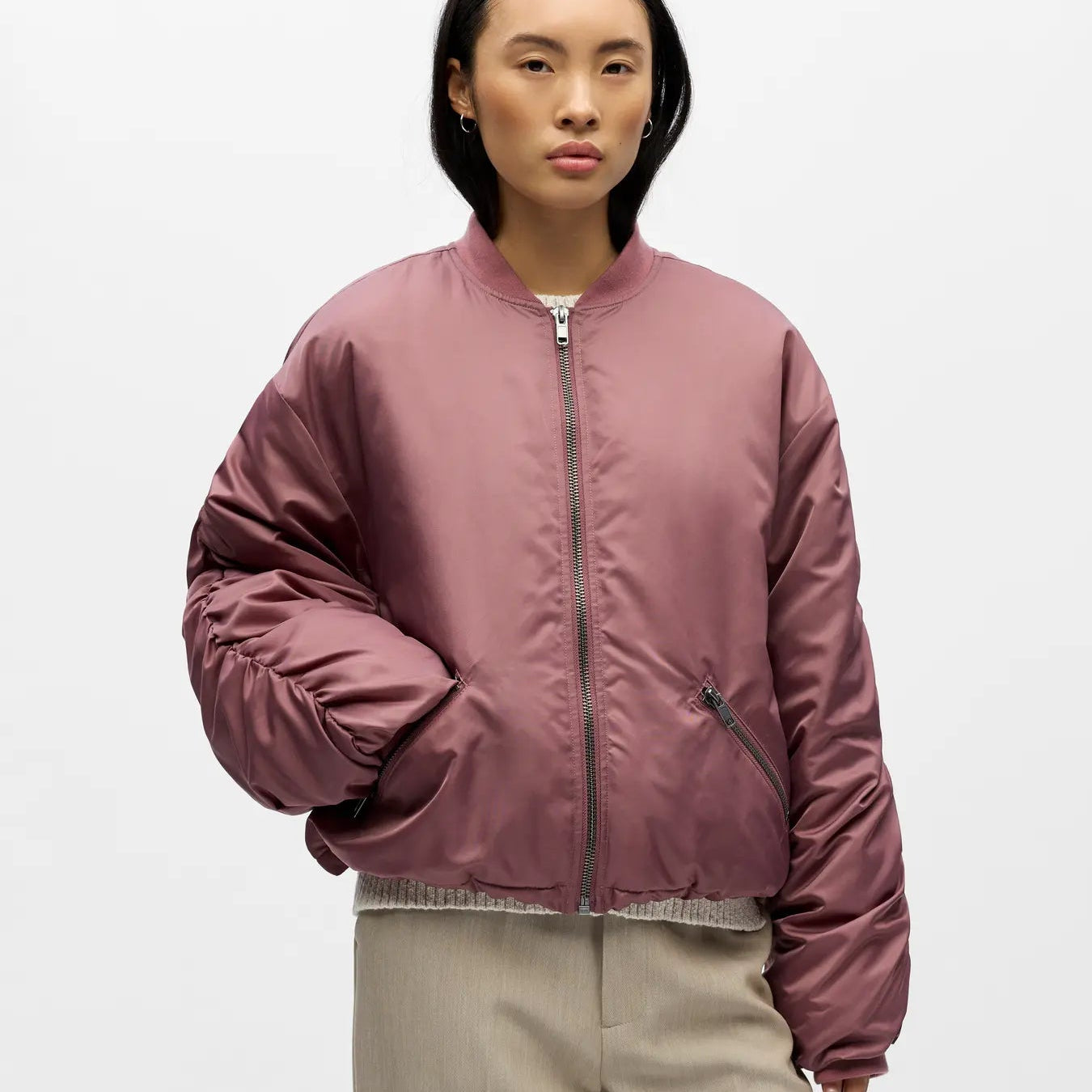 Object Mary Bomber Jacket Rose Brown - Steranko Clothing Manchester