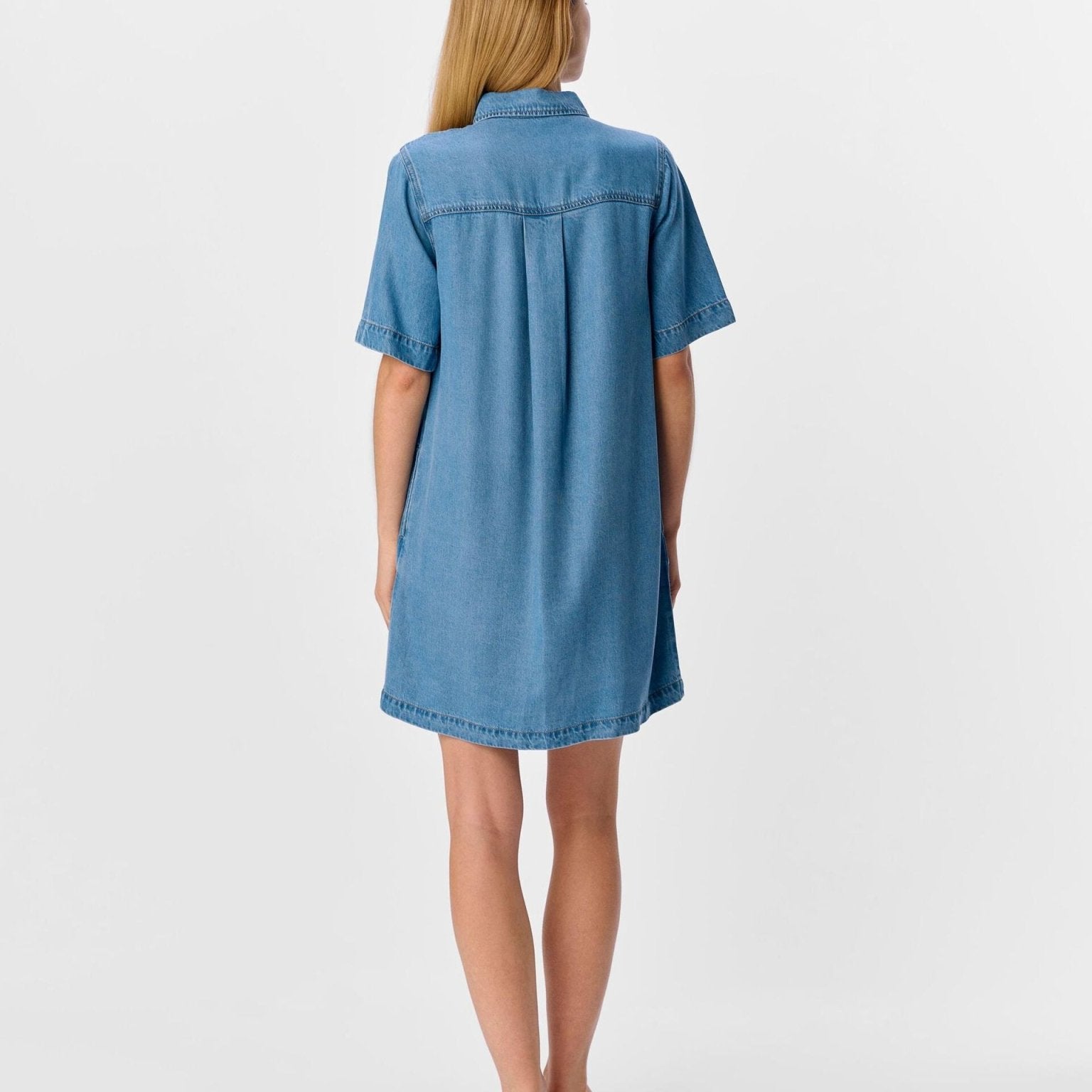 Object Mini Dress Light Blue Denim - Steranko Clothing Manchester