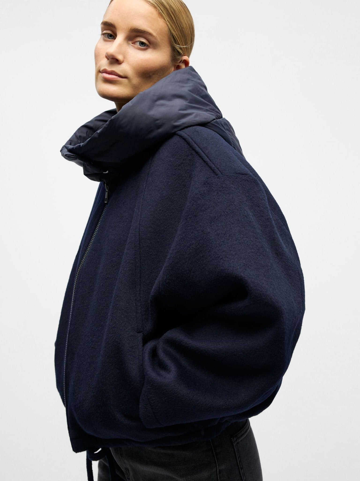 Object Moore Wool Bomber Sky Captain - Steranko Clothing Manchester