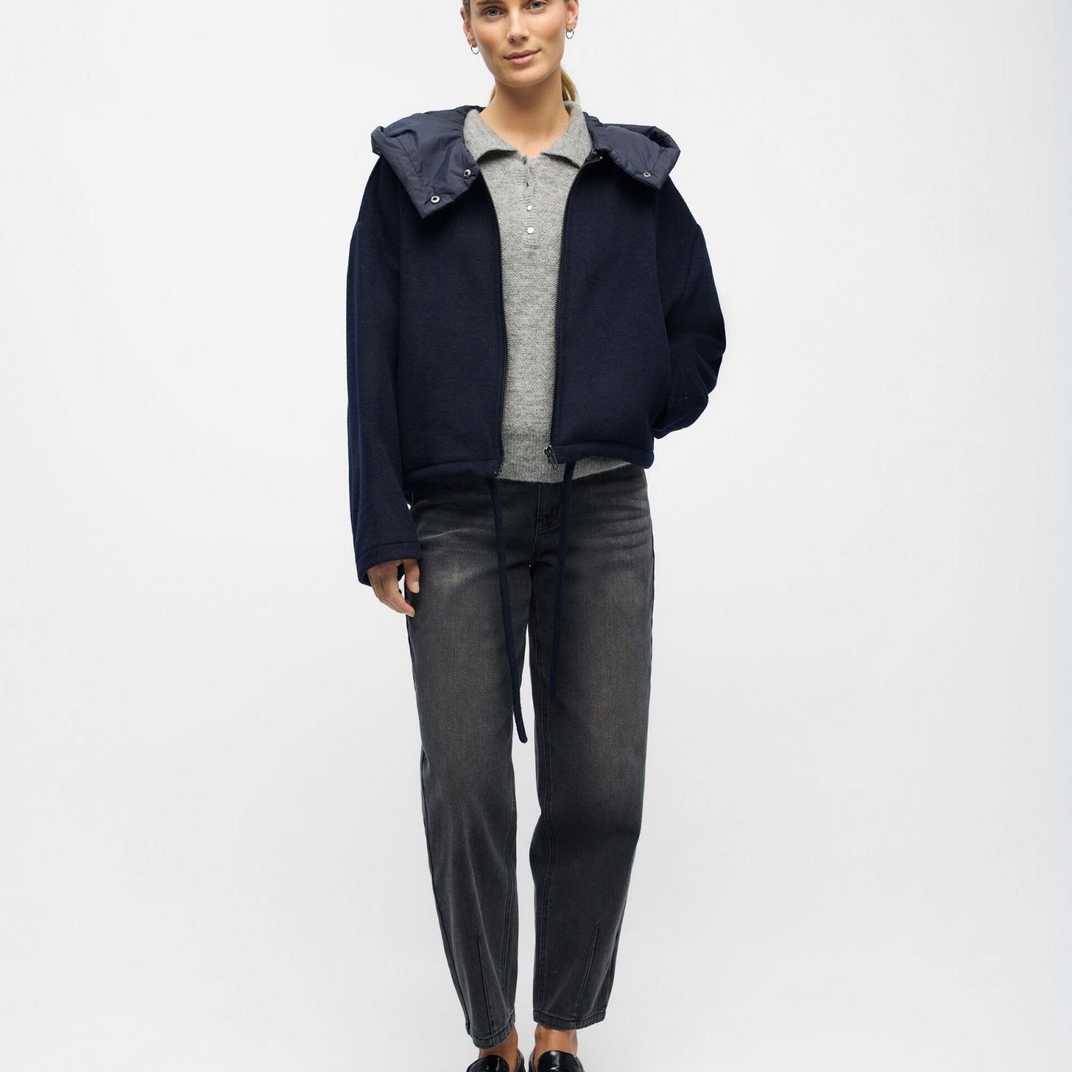 Object Moore Wool Bomber Sky Captain - Steranko Clothing Manchester