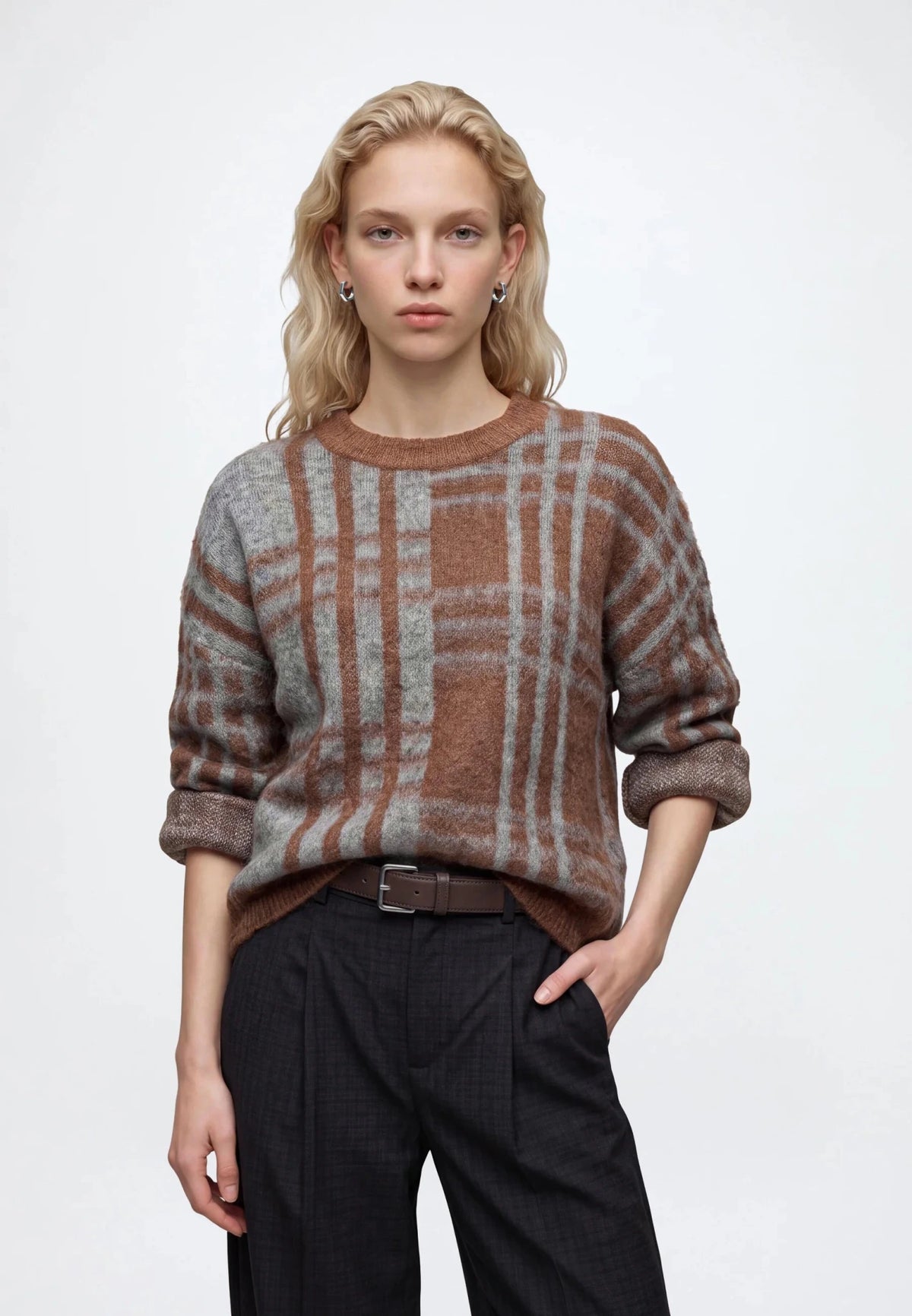 Object Pipsy L/S Reknit Pullover Carafe/Melange - Steranko Clothing Manchester