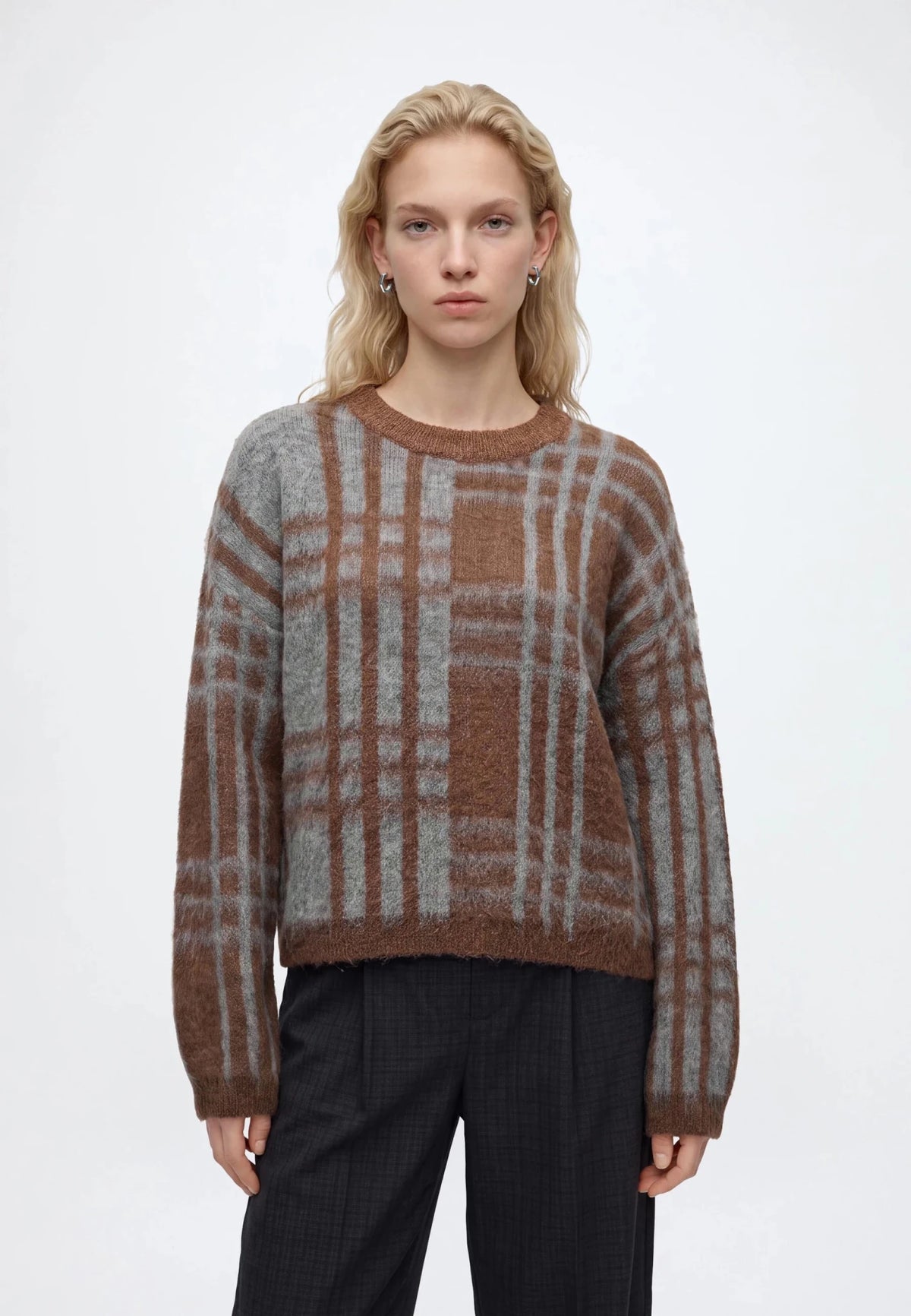 Object Pipsy L/S Reknit Pullover Carafe/Melange - Steranko Clothing Manchester