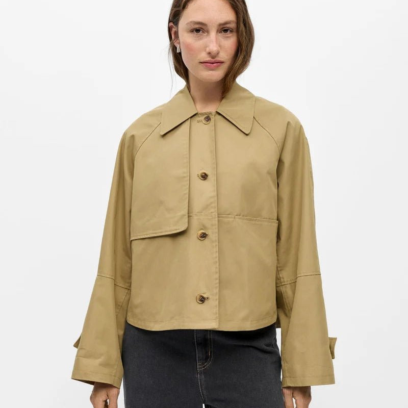 Object Sianna L/S Short Jacket Twill - Steranko Clothing Manchester