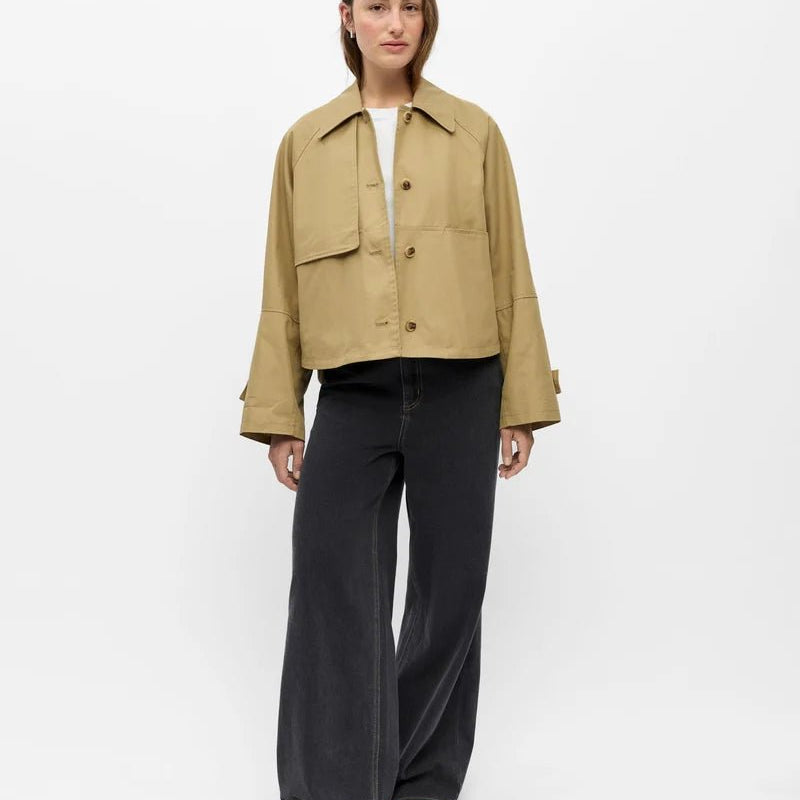 Object Sianna L/S Short Jacket Twill - Steranko Clothing Manchester