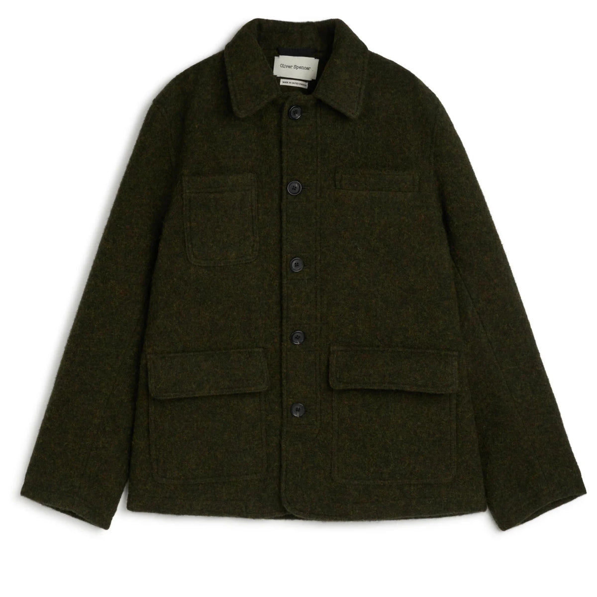 Oliver Spencer Addington Jacket Morgan Green - Steranko Clothing Manchester