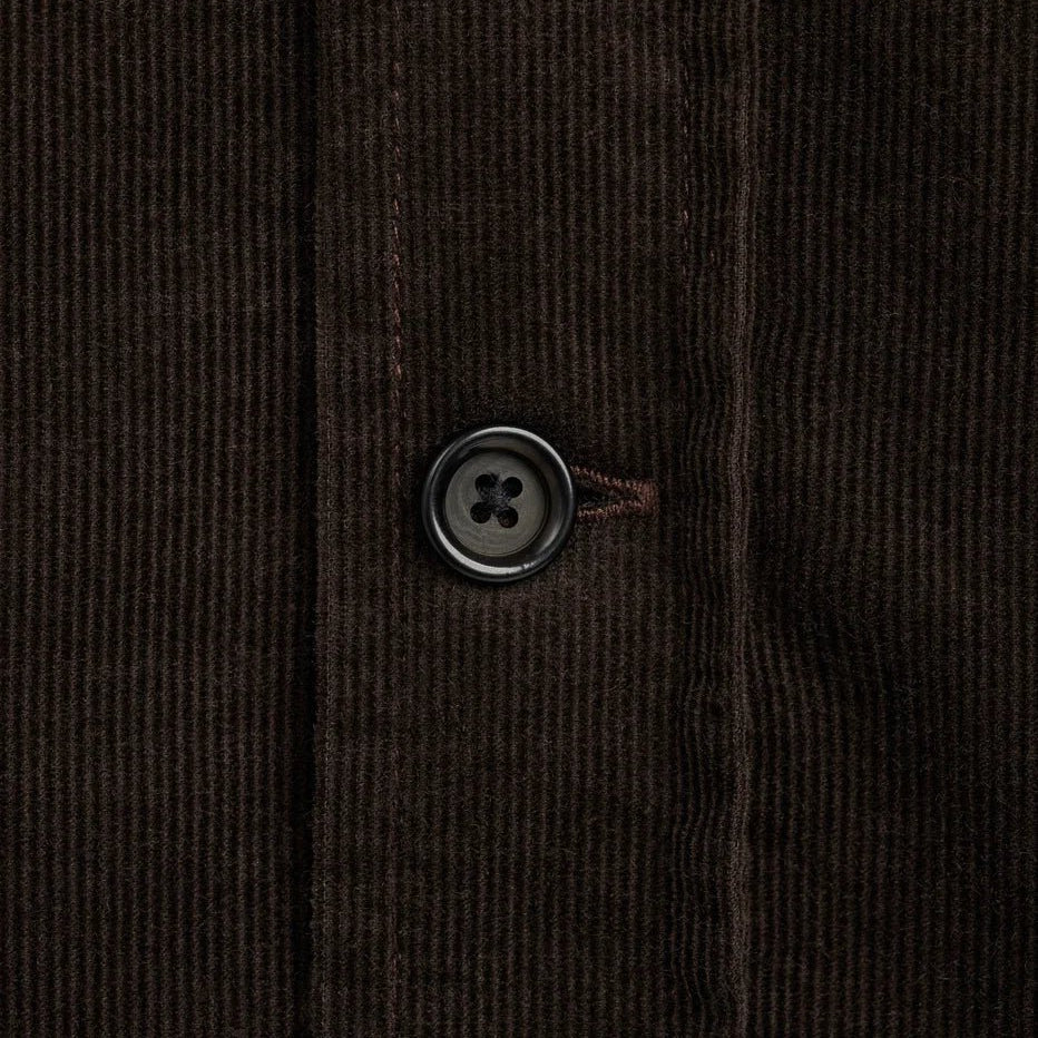 Oliver Spencer Atlanta LS Shirt Mersey Cord Brown - Steranko Clothing Manchester