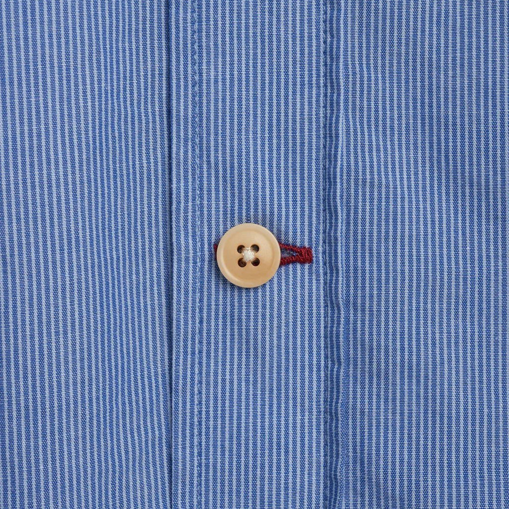 Oliver Spencer Atlanta Short Sleeve Shirt Blue - Steranko Clothing Manchester