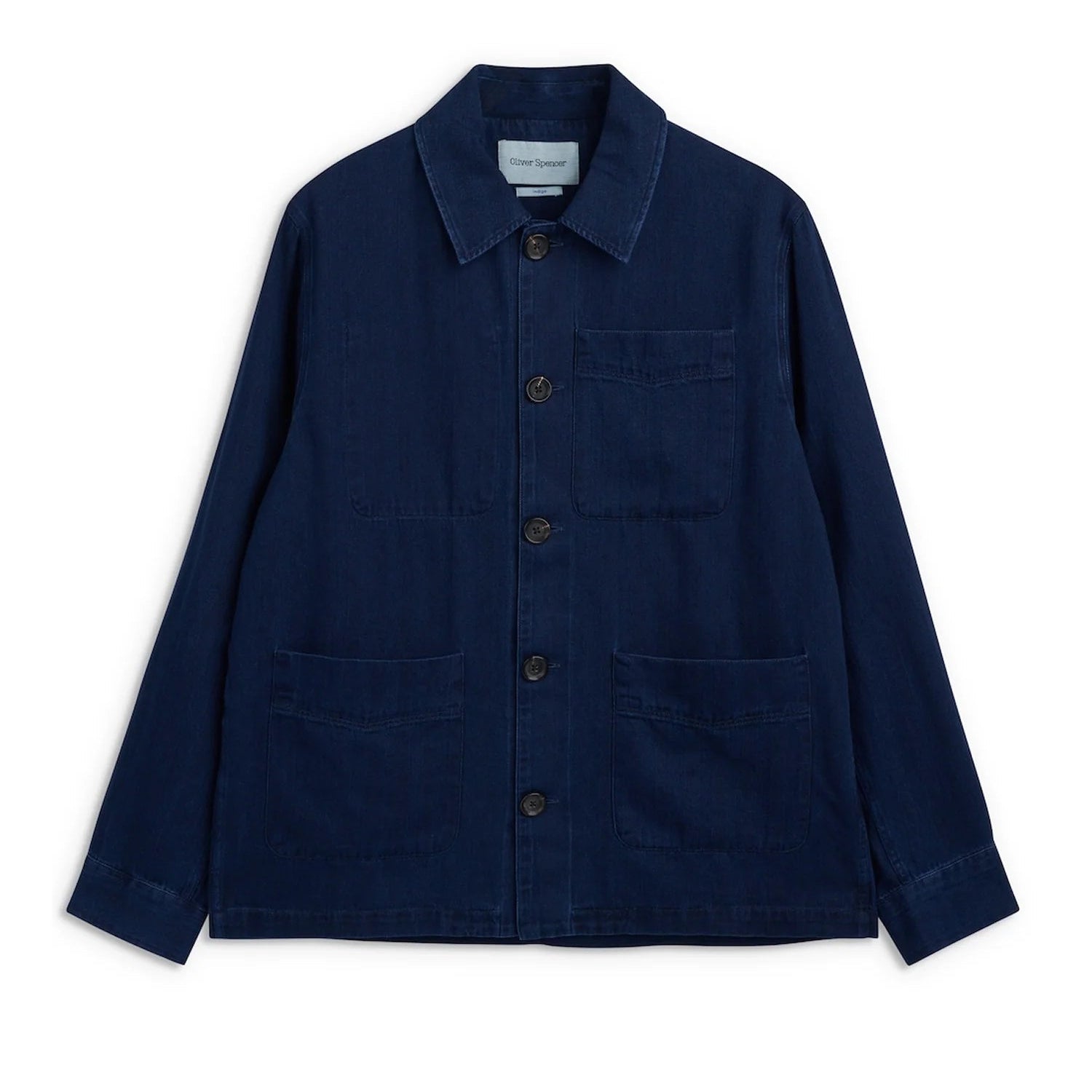 Oliver Spencer Kennard Jacket Faye Indigo Blue - Steranko Clothing Manchester