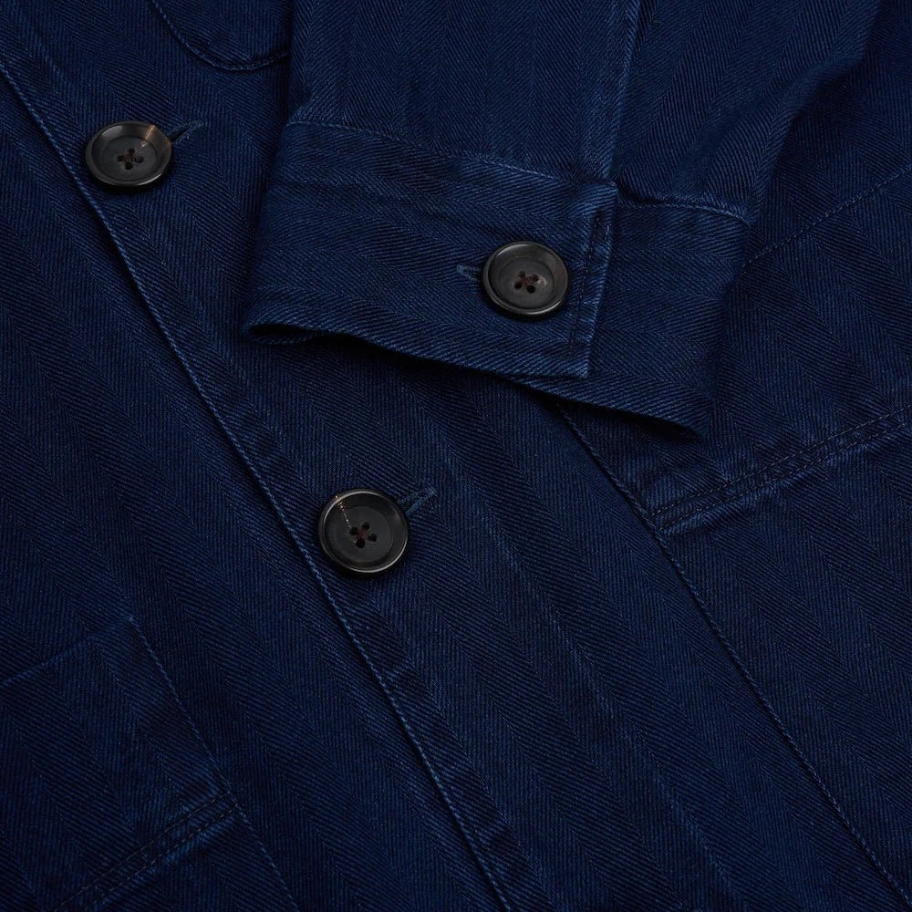 Oliver Spencer Kennard Jacket Faye Indigo Blue - Steranko Clothing Manchester