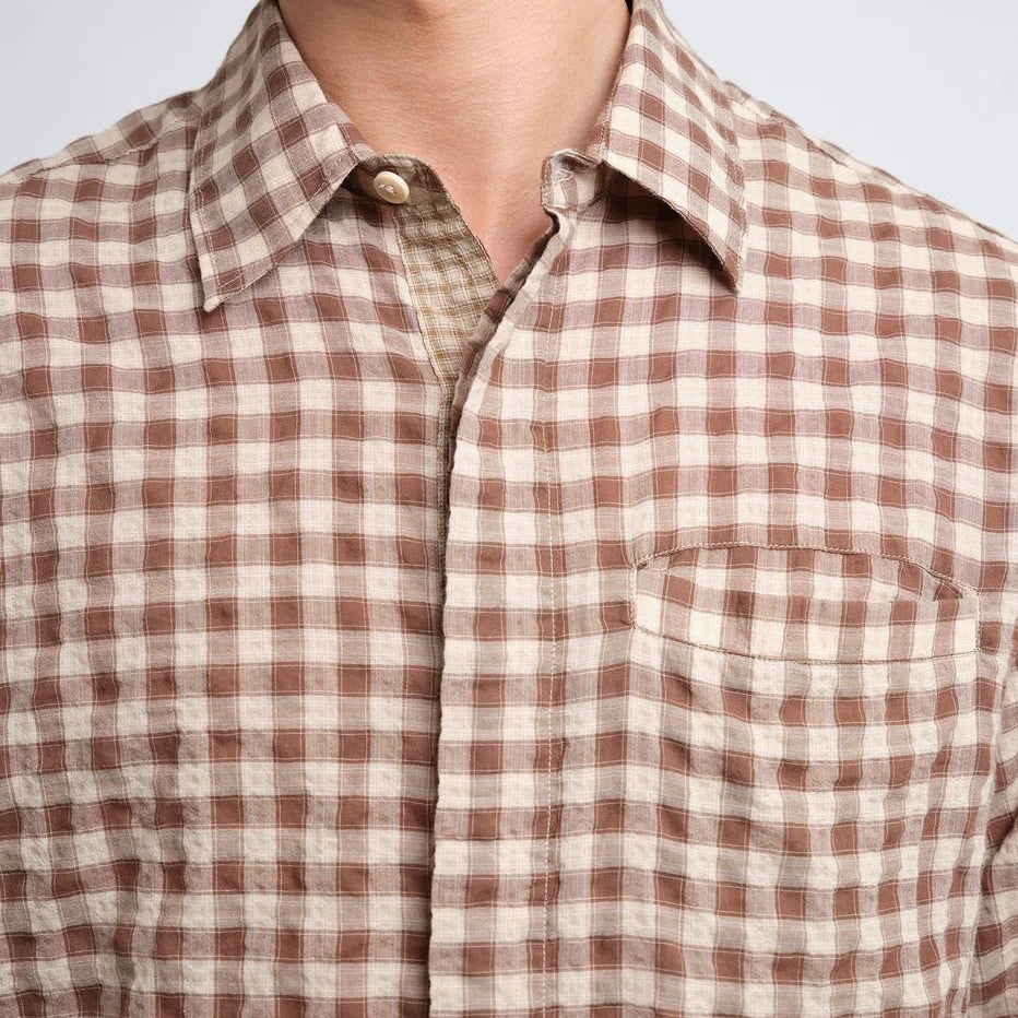 Oliver Spencer Mulvey Shirt Ennis Brown - Steranko Clothing Manchester