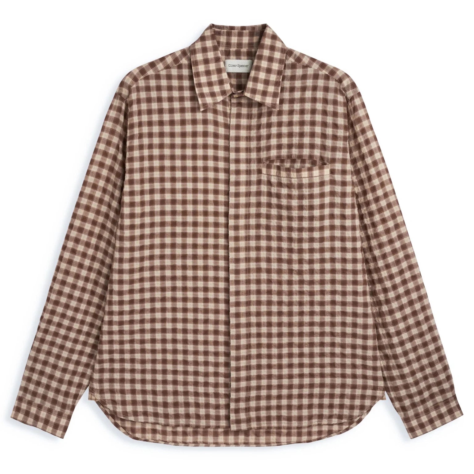 Oliver Spencer Mulvey Shirt Ennis Brown - Steranko Clothing Manchester