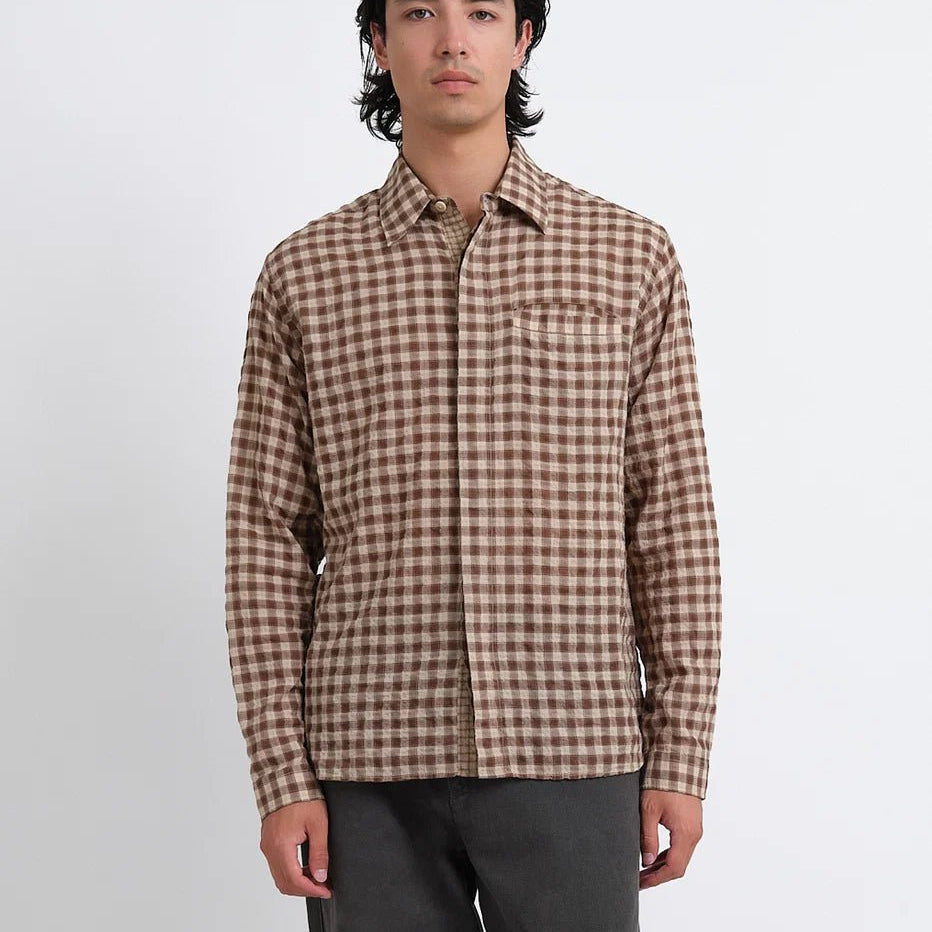 Oliver Spencer Mulvey Shirt Ennis Brown - Steranko Clothing Manchester