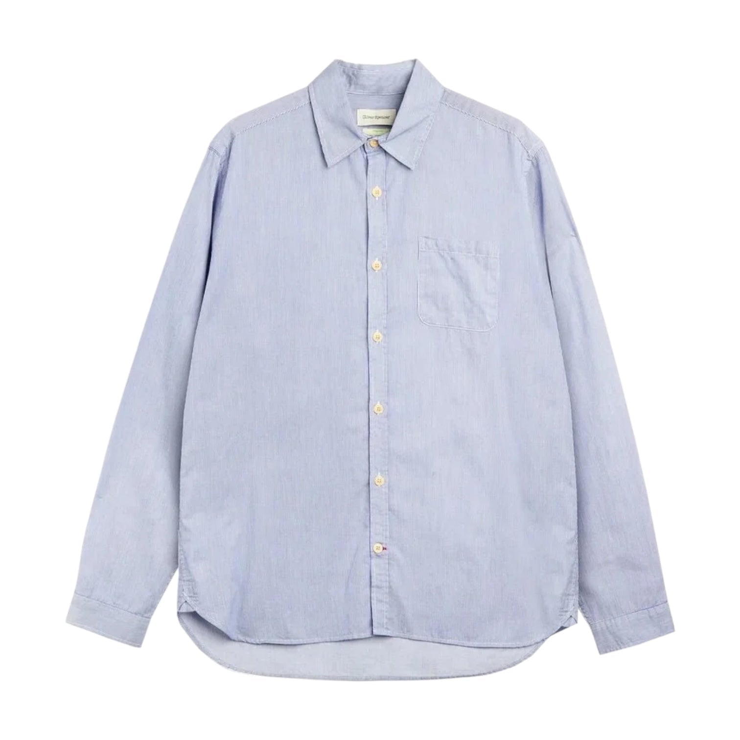 Oliver Spencer New York Special Shirt Collins White / Blue - Steranko Clothing Manchester