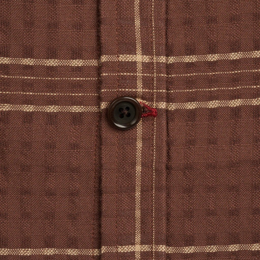 Oliver Spencer New York Special Shirt Connell Brown - Steranko Clothing Manchester