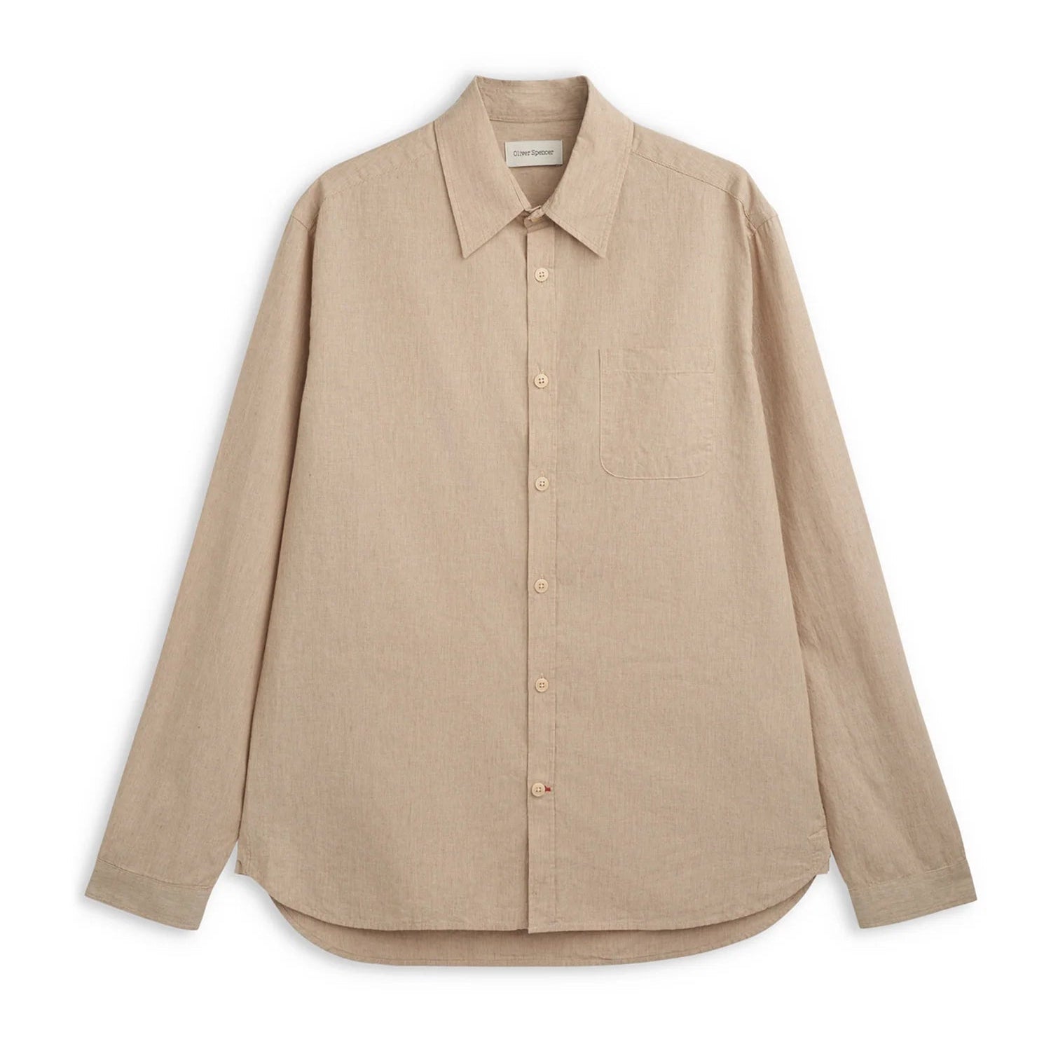 Oliver Spencer New York Special Shirt Howell Beige - Steranko Clothing Manchester